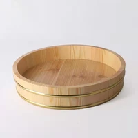 1pc wooden japanese sushi rice bucket korean rice mix bucket container sushi pot barrel kitchen cooking tool
