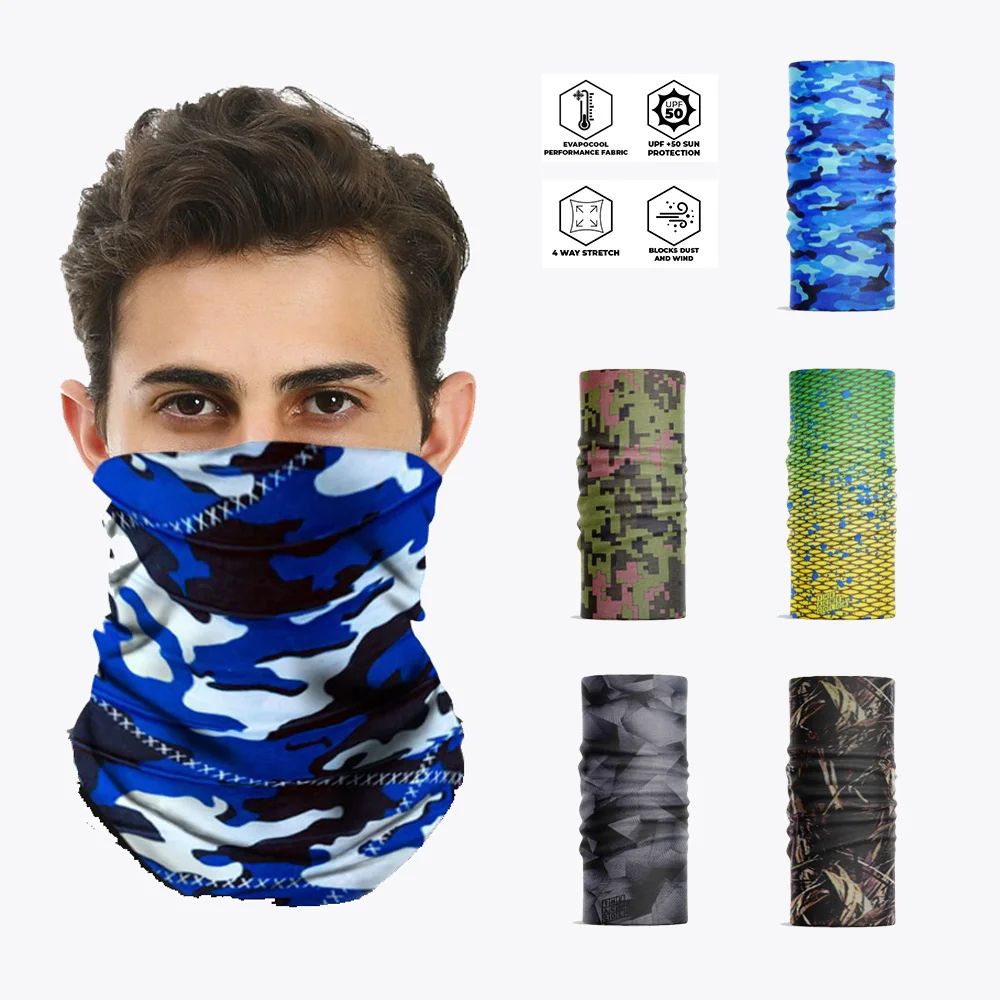 

Camoflage Cycling Bandana Tactical Military Scarf Neck Gaiter Men Seamless Face Mask CS Men Headband Balaclava Tube Face Shield