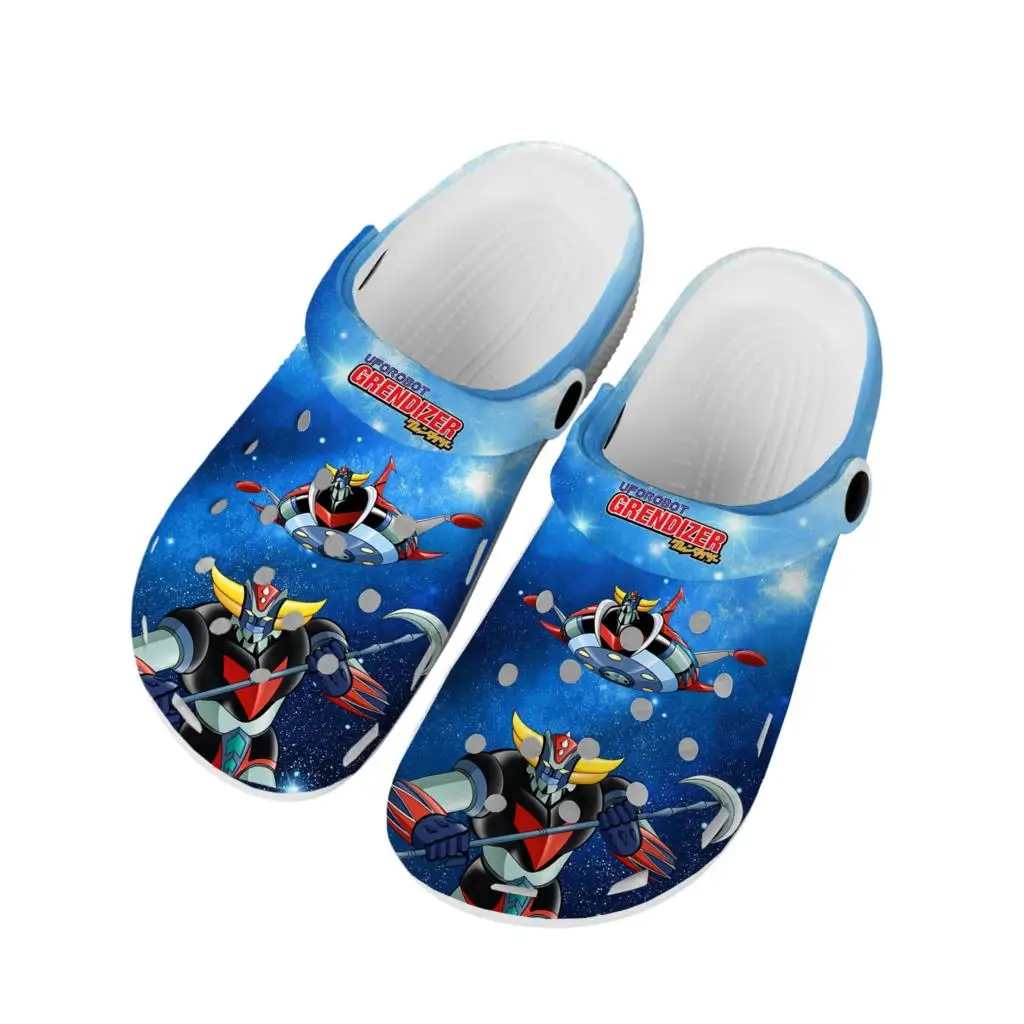 

Горячие Мультяшные НЛО робот грендакар аниме домашние Сабо под заказ обувь для воды Мужская Женская подростковая обувь садовые Туфли-сабо пляжные тапочки с отверстиями