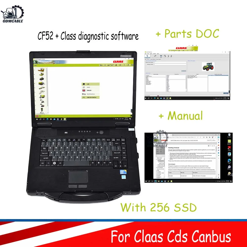 

Truck Tractor Agriculture Construction For Claas Canbus Metadiag Class Diagnostic Scanner Tool Parts Repair Manual With Cf52