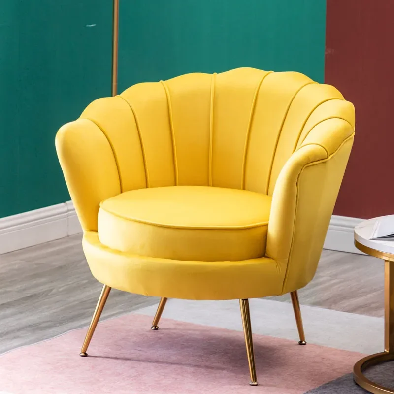 

Modern Sofas Back Armchair for Bedroom Nordic Custom Backrest Balcony Single Sofa Leisure Chair Living Room Furniture GY50GP
