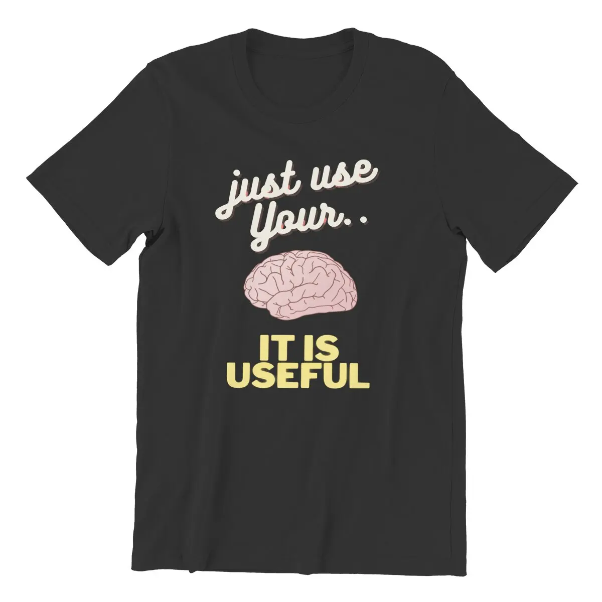 

Футболка мужская хлопковая с надписью «Just Use Your Brain It Is Use»