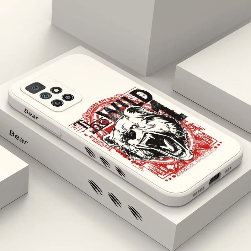 

Bear Pattern Phone Case For Xiaomi Redmi 12C 10 10C 10A 9 9A 9T A1 Pro Plus 4G 5G Silicone Cover