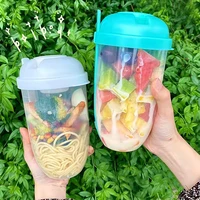 bottle salad container for lunch carry to go bottle shaped salad container as lunch bento salad bowl bottle cup salad box food