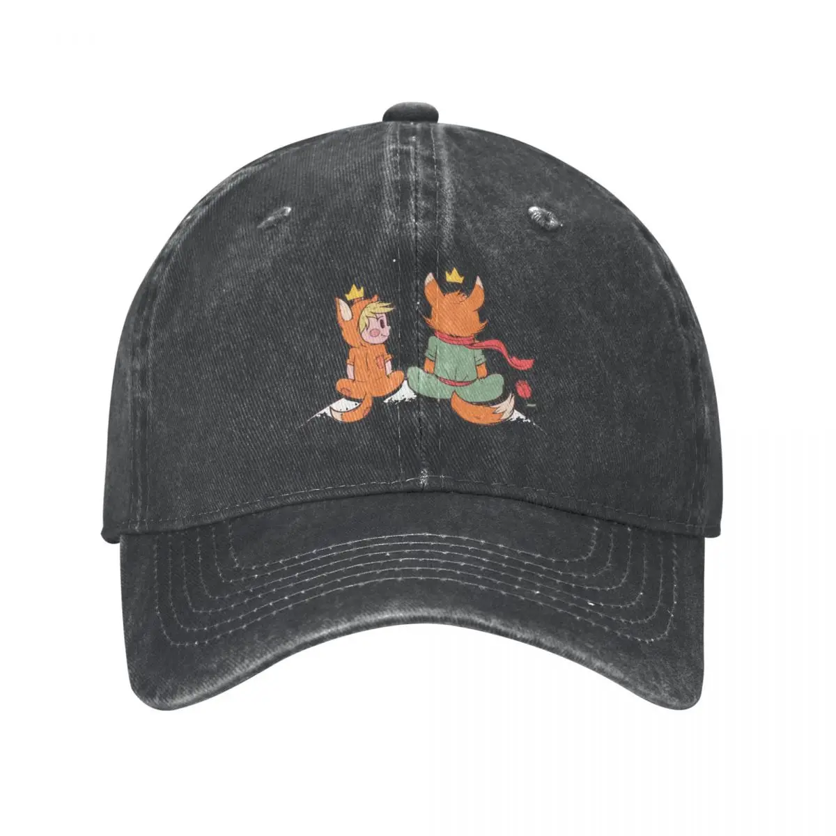 

Бейсболка The Little Prince The Fox, Классическая Потертая джинсовая кепка, головной убор в стиле унисекс, уличная тренировочная Кепка