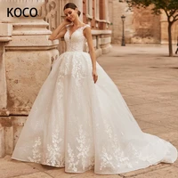 macdugal wedding dress 2022 princess o neck glitter tulle beach bridal gown elegant applique vestido de novia custom made