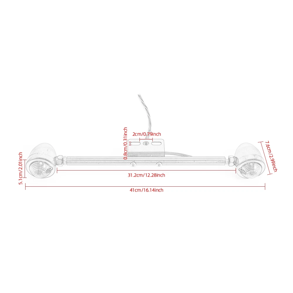 Универсальный кронштейн для указателей поворота мотоцикла стальной передний и