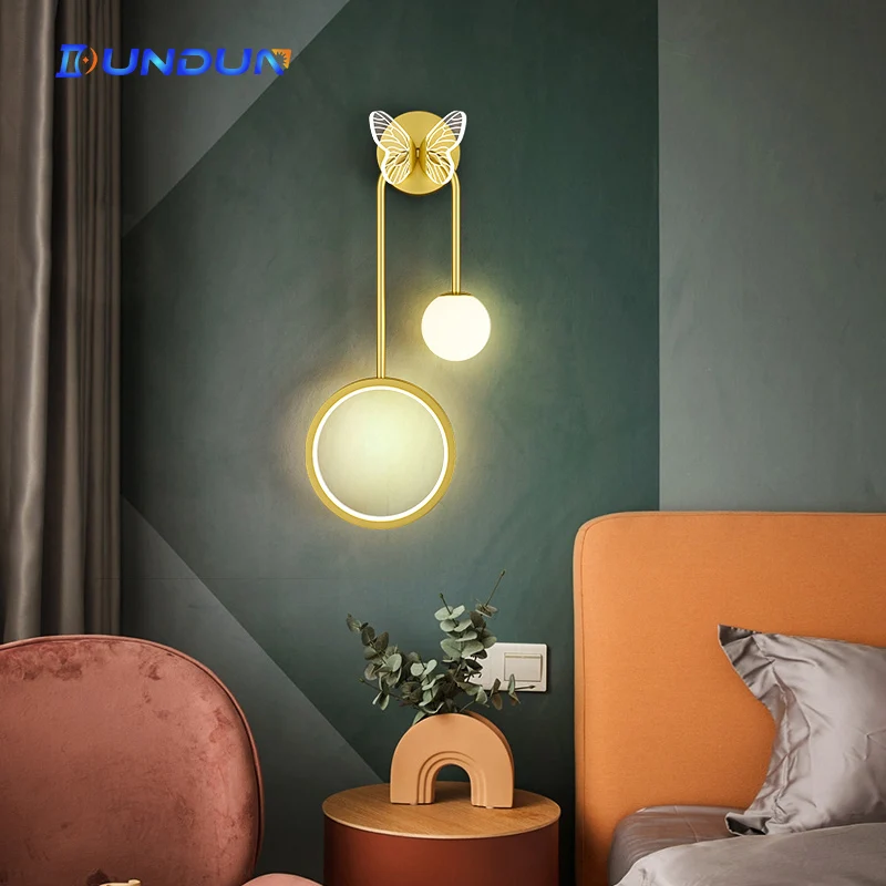 

Classic Splendid Butterfly Wall Lights Led Decor Lamp for Living Room Bedside Corridor Hallway Light Luxury Splendid Lamps