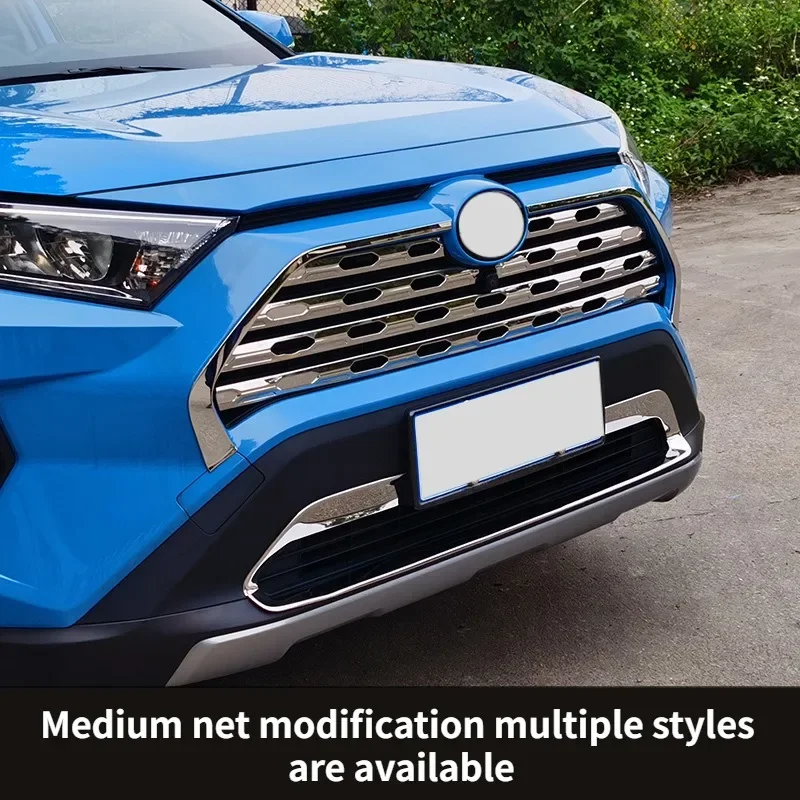 

Suitable for 20-23 RAV4 Models The New Rongfang Grille Modification Decorative Strip, Front Bumper Decorative Strip Car Supplies