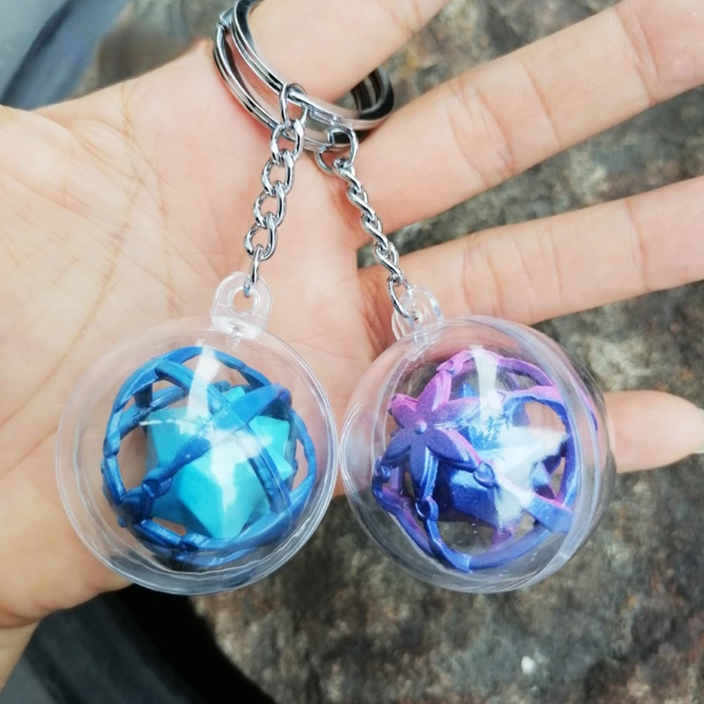 

Anime Genshin Impact Keychain Meet The Edge of 3D Metal Ornaments Key Chain Couple Cell Phone Bag Charm Car Key Ring Accessories