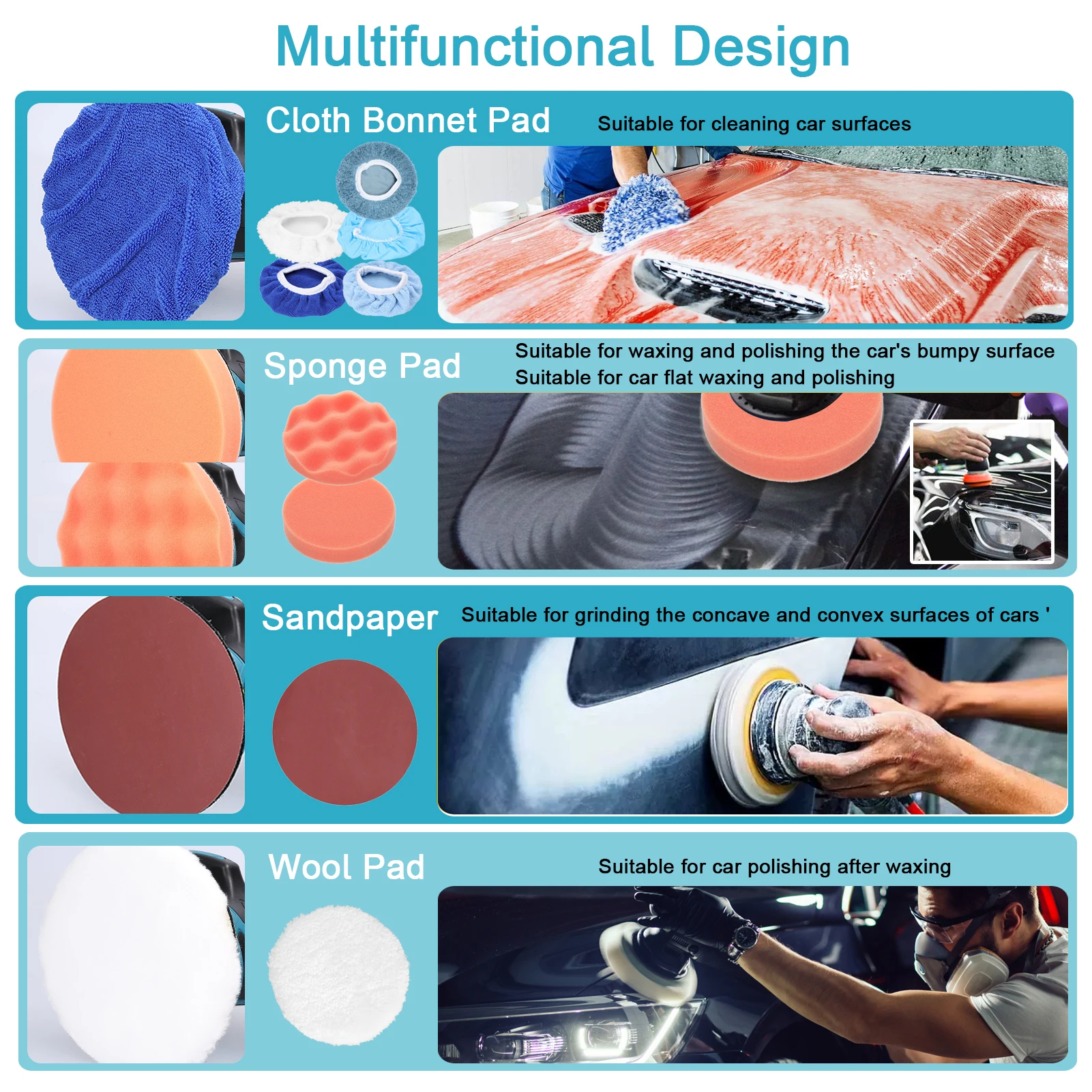 Портативная беспроводная полировальная машинка 21 в электрическая для