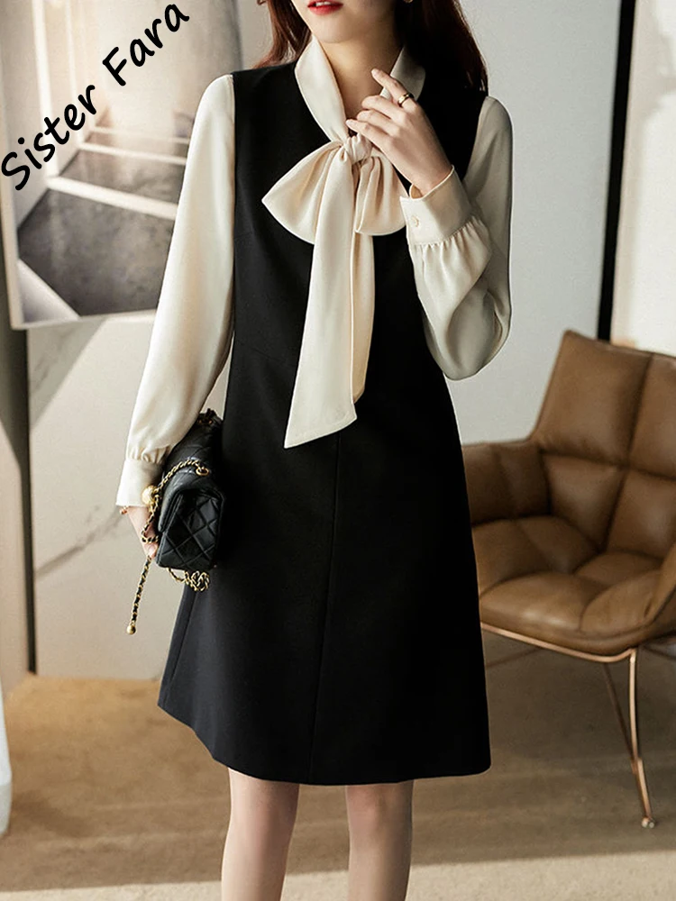 

Sister Fara V-Neck Sleeveless Dresses for Women's Summer High Waist Elegant Black Slim Mini Dress Female Zipper Pullover Dresses