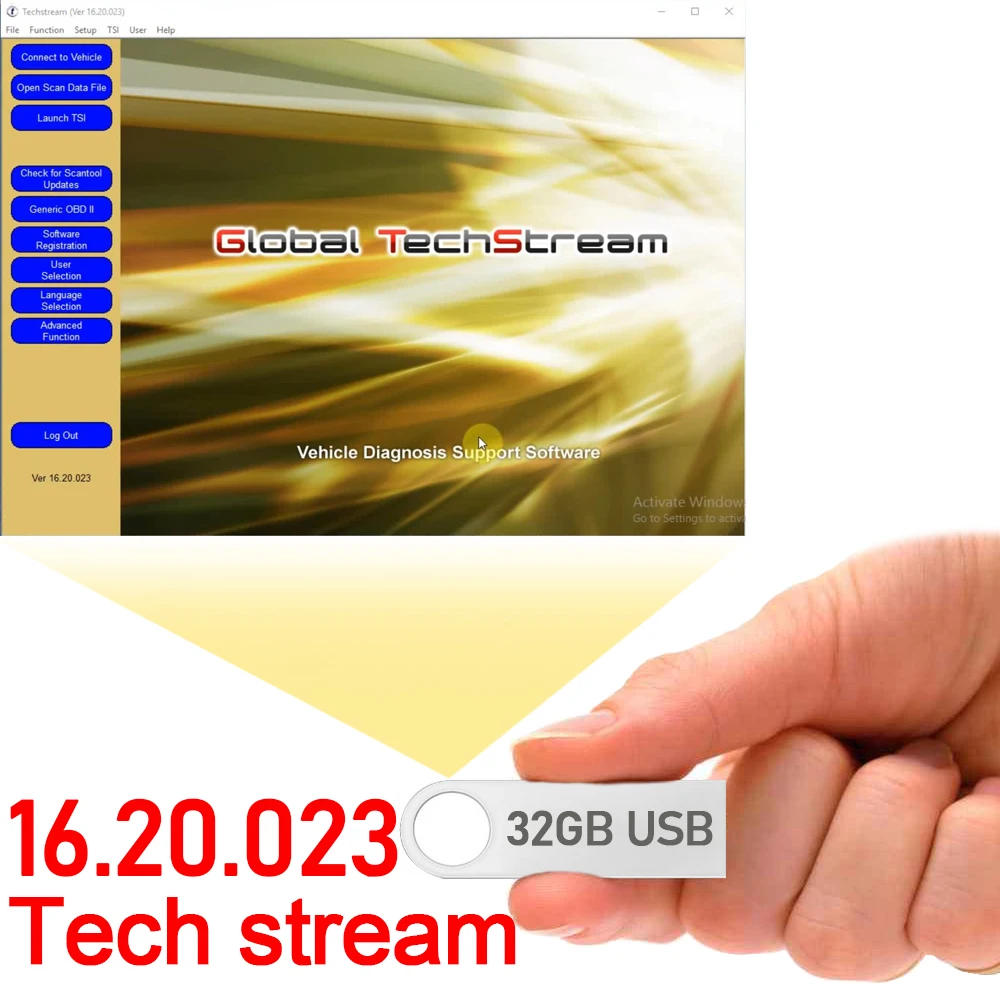 Программное обеспечение techstream 16.20.023 для toyota lexus программируемое неограниченное
