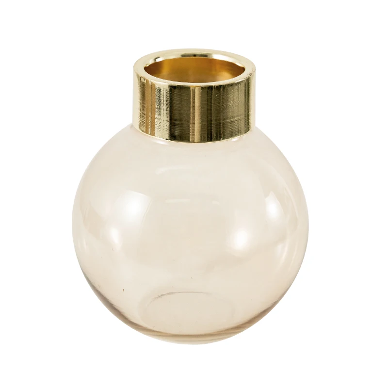 

Water Culture Jar Round Transparent Glass Vase Living Room Restaurant Desktop Flower Arrangement Creative Simple Ornaments