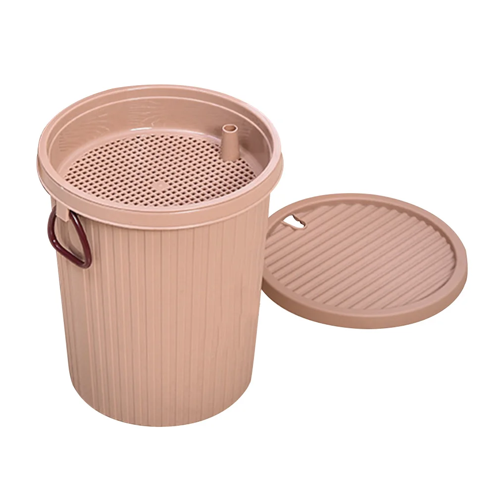 

Lidded Trash Can Accessories Waste Bin Desk Tea Residue Dustbin Household Cleaning Tool Plastic Filter Drainage Office