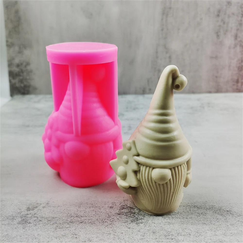 

3D Crystal Epoxy Mold Cute Santa Claus Snowman Candle Silicone Molds Soap Christmas Tree Candle Making Set Home Decoration Gifts
