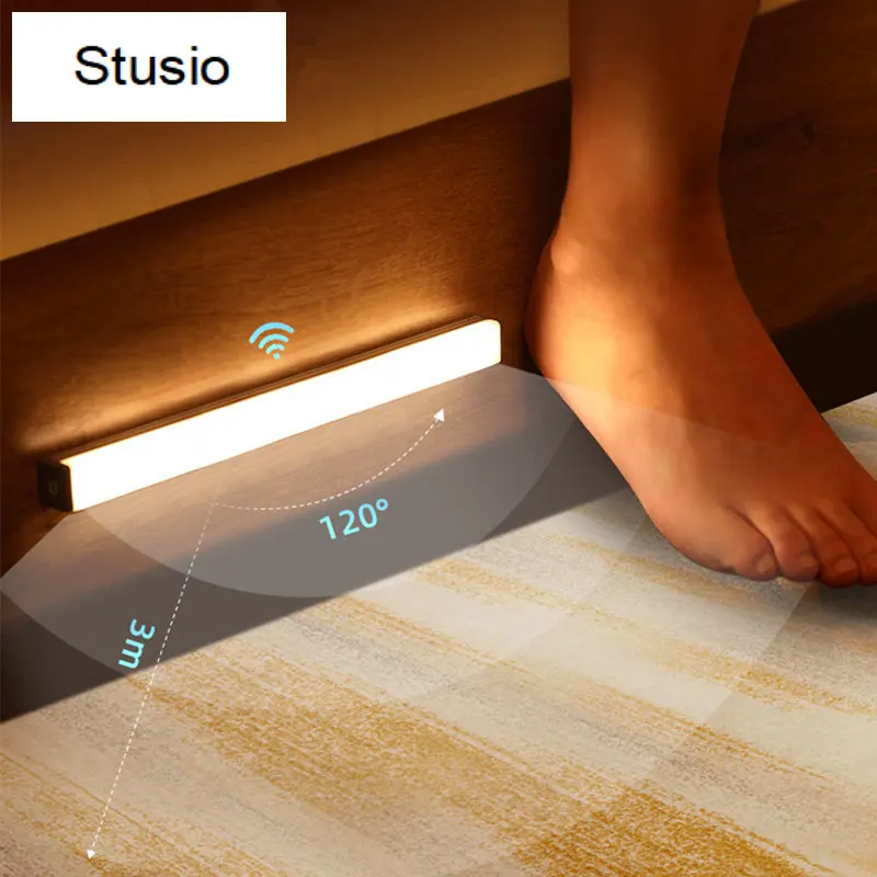 

Motion Sensor Light Wireless LED Night Lights Bedroom Decor Light Detector Wall Decorative Lamp Staircase Closet Room Aisle Ligh