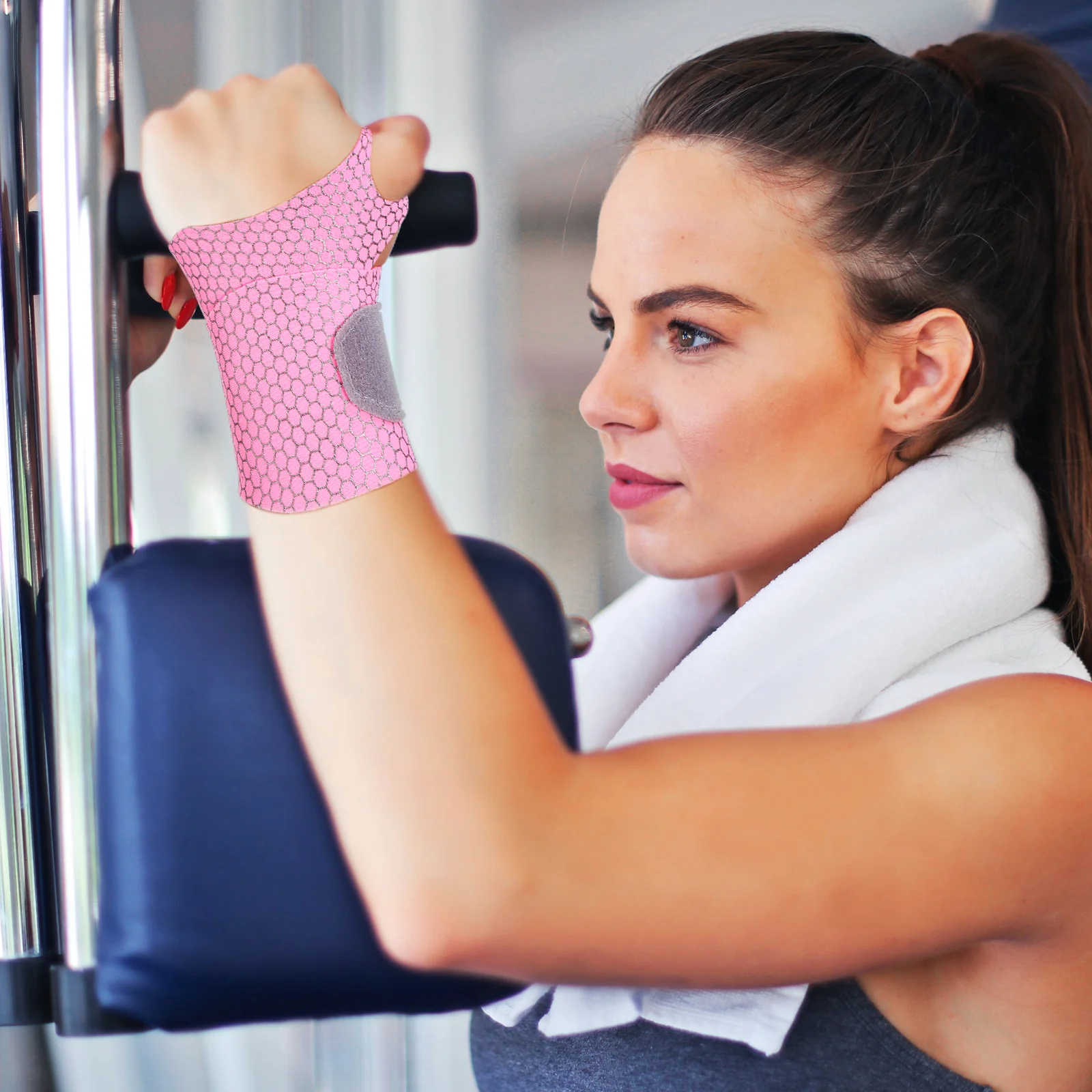 2 шт. регулируемые ремни на запястье (розовый черный) ремешок для туннеля запястья