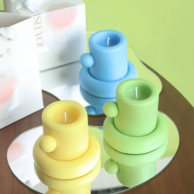 

Антипригарная круглая форма для подставки из смолы, силиконовая форма для подставки из смолы, круглые формы для подставок из смолы «сделай ...