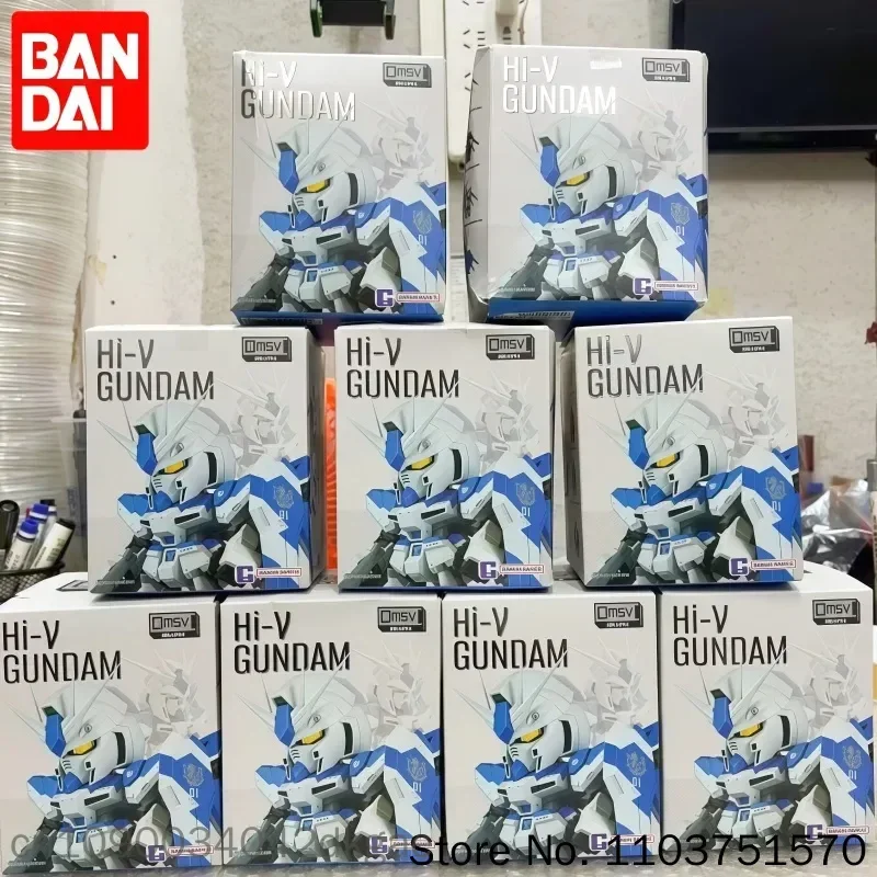 Фото Оригинальная коллекционная мини-фигурка Bandai Namco QMSV MINI Hi Nu Gundam RX 93 V2 Mobile Suit в слепой коробке, модель меха, в наличии №2