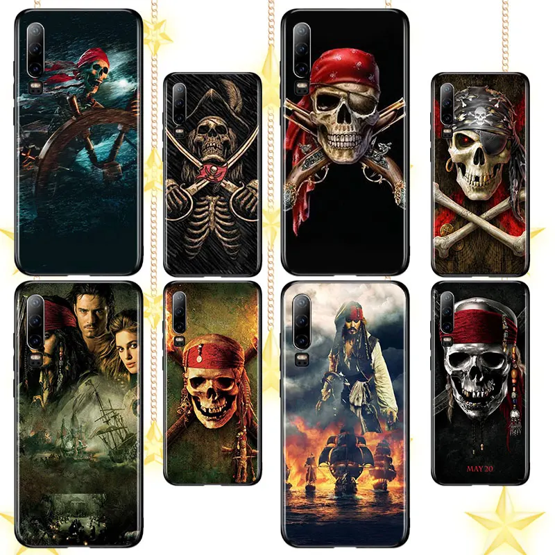 

Pirates of the Caribbean For Huawei P10 P20 P30 P40 P50 lite Pro lite E P Smart 2019 Z 2021 2018 2020 Black Silicone Phone Case