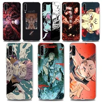 jujutsu kaisen anime clear silicone cover for samsung galaxy note 20 ultra 5g 8 9 10 lite plus a50 a70 a20 a01 case