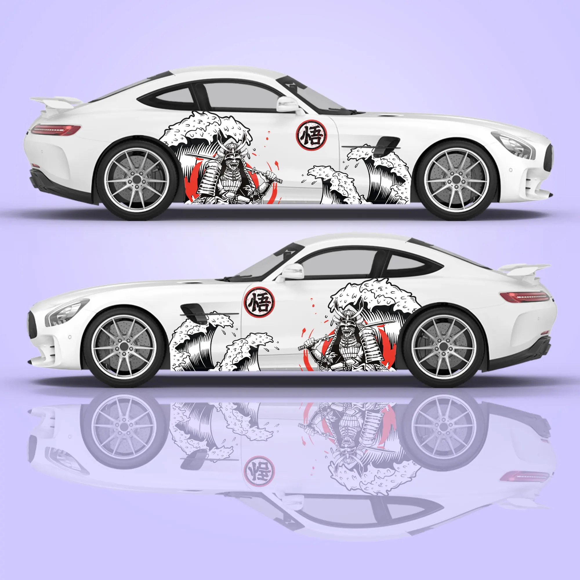 

Японское аниме украшение для автомобиля, модификационные наклейки, автомобильные наклейки самурая, автомобильная живопись, самурайская упаковка, универсальный размер