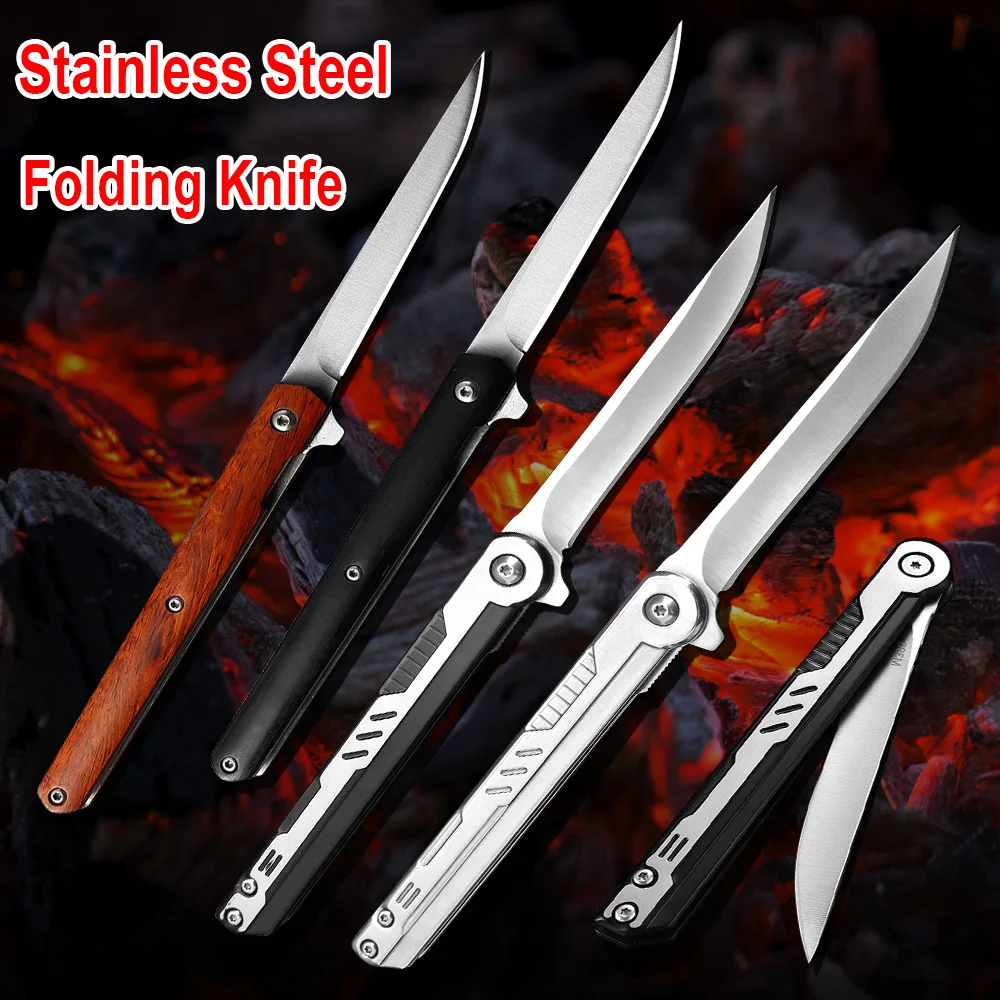 

4-inch Folding Knife One Hand Open Pop-up Portable Knife Pocket Knife Utility Outdoor Knife Camping Hunting Knife Folding Knives