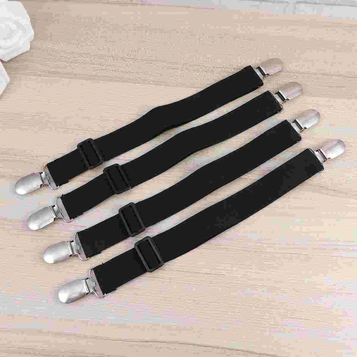 

8pcs Bed Sheet Fasteners Multifunctional Sturdy Elastic Straps Clip Corner Gripper Suspenders Holder For Mattress Curtain Sofa