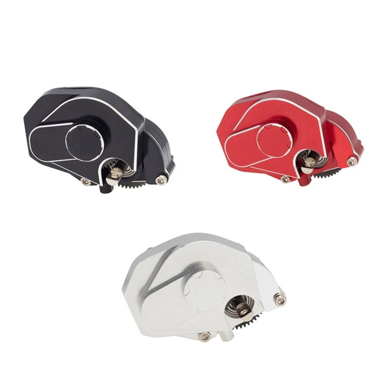 

RC Car Gearbox Replacement Aluminum Alloy Transmission Repairing Compatible with 1/24 RC Crawler Axial SCX24 90081 C10 K1KF