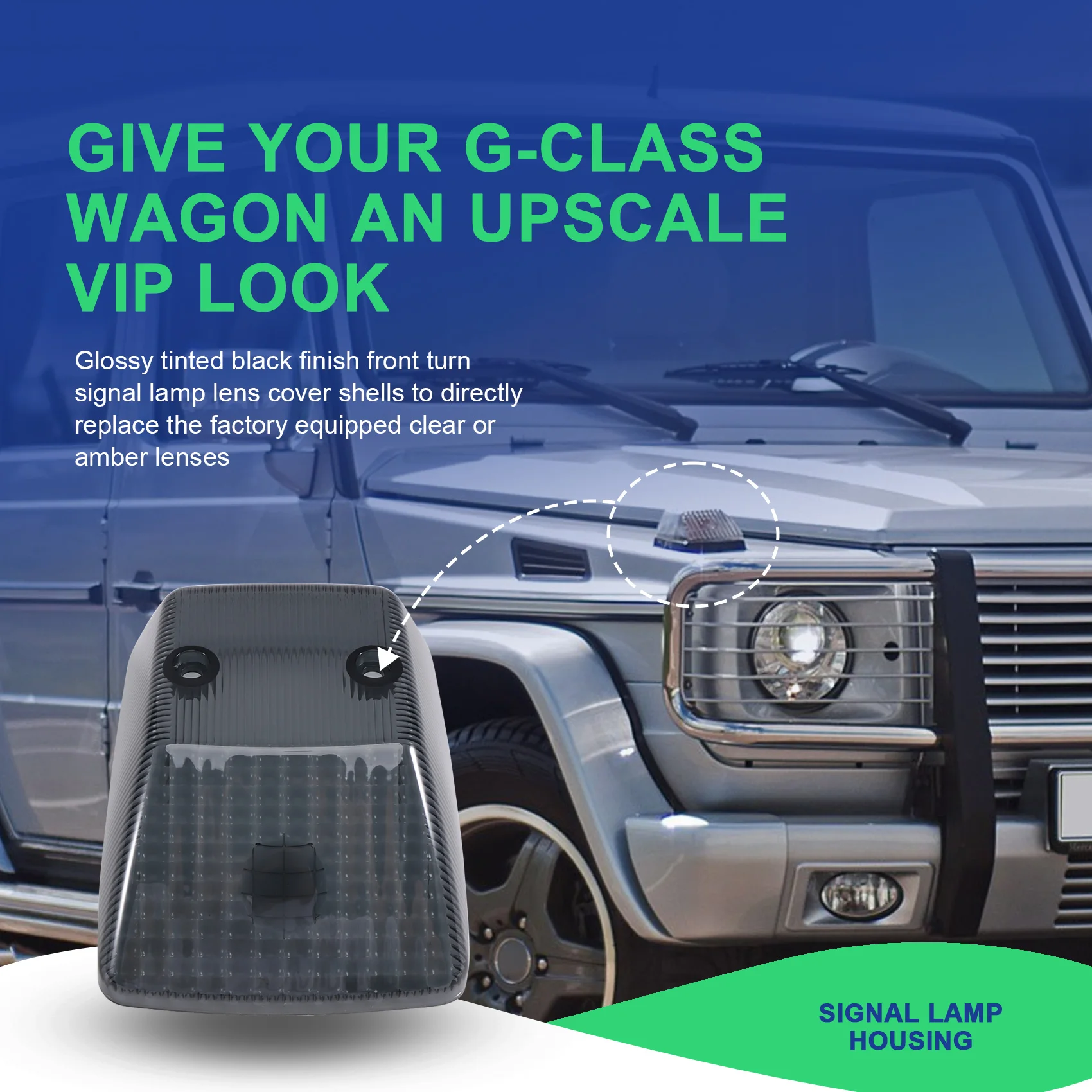 4638260057 Автомобильная передняя лампа указателя поворота крышка объектива угловые