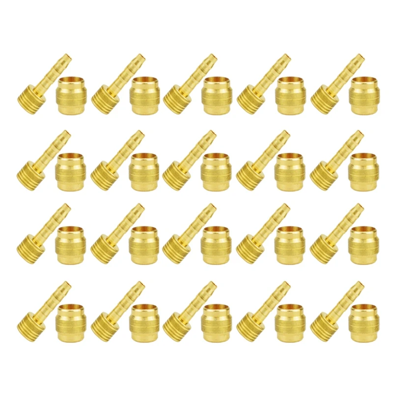 

20Pcs Bicycle Brake Olive Brass Connecting Insert Kit For Shimano Hydraulic Disc Brake Hose,4