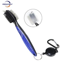 Golf Club Brush Golf Pole Putter Double Sided Groove Cleaner Cleaning Brushes for Outdoor Exercise golf accessories