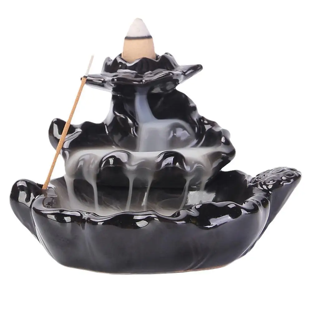 

Керамическая курильница ручной работы, креативная курильница «Водопад», курильница «Водопад», держатель для благовоний, Декор для дома