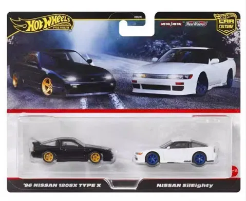 Фото Оригинальный автомобиль Hot Wheels Team Transport, литая под давлением модель автомобиля 1/64 carro 2001, BMW M3 GTR Porsche 718 Datsun Audi R8 Nissan sileighty AMC №5