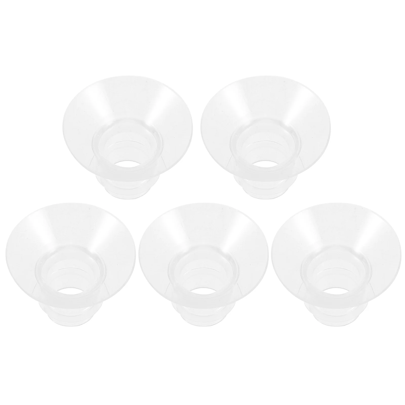 

5 Pcs Flange Inserts 13mm Breast Pump Parts 17mm Silicone 15mm Replacement Plug-in 21mm Wearable