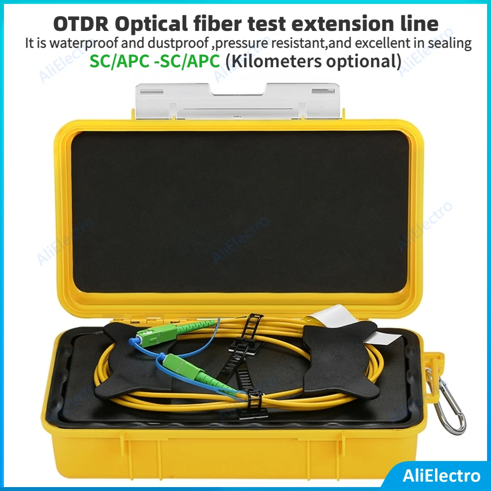 

SC/APC-SC/APC OTDR Dead Zone Eliminator 1Km 2Km SM 1310/1550nm Fiber Rings 500M Fiber Optic OTDR Launch Cable Box Free shipping