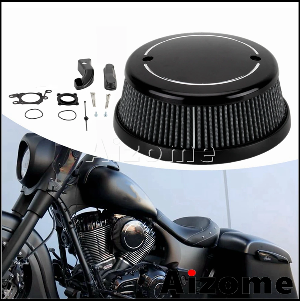 

Motorcycle Filter Air Intake Pods Clearner Kit For Indian Chief Chieftain Dark Horse Classic Springfieid Roadmaster 2014-2021