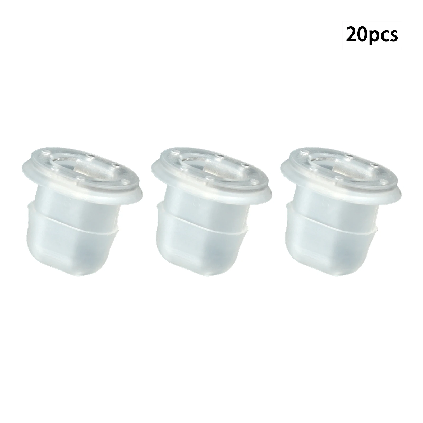 

20pcs Interior Clips Trim Instrument Carrier Mounting Grommet with Metal Insert for BMW 3 5 7 Series E39 E90 Auveco Clear Nylon
