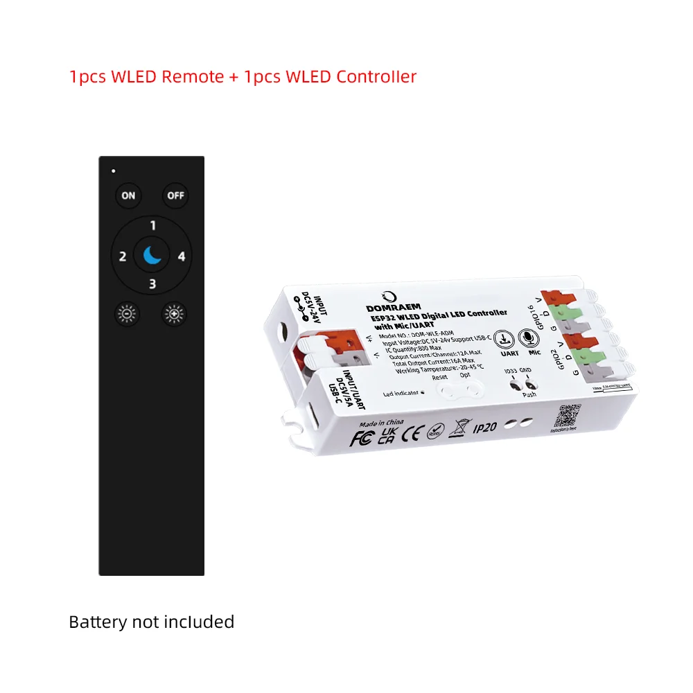 

DOMRAEM ESP32 WLED цифровой контроллер освещения