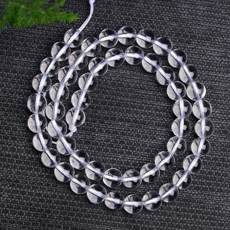 Натуральный белый кристалл свободные бусины полуфабрикаты белые прозрачные