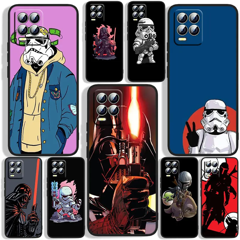 

Star Wars Phone Case For OPPO Realme 5 6i 6s 7 7i(Global) 8 8i Pro 5G Realme Narzo 50A Narzo 50i Black Soft Capa Funda Cover