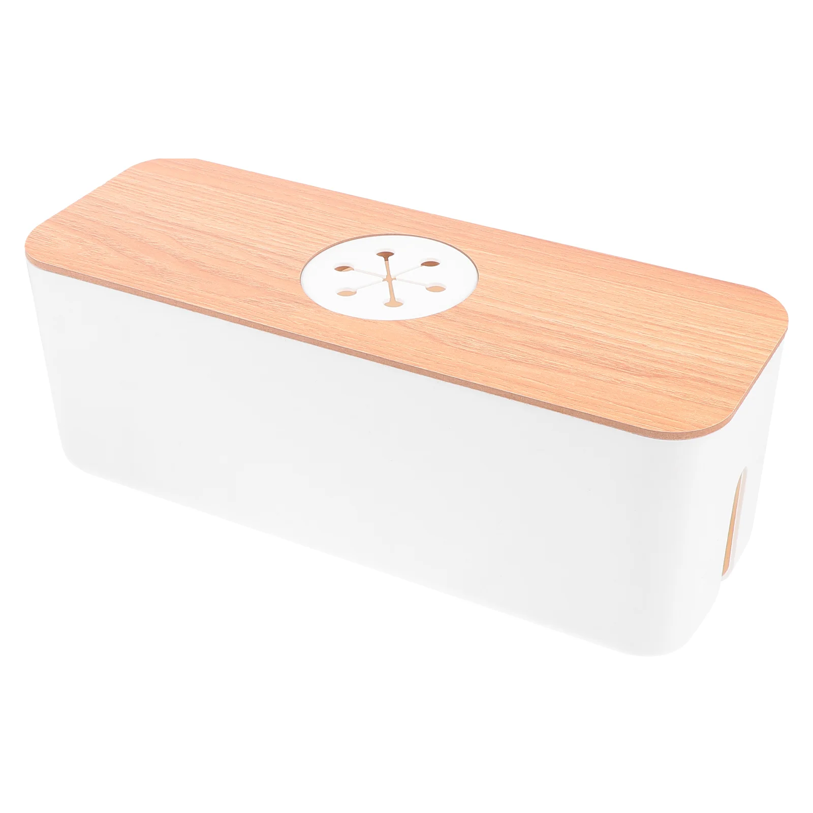 

Wire Storage Box Charging Cable Container Organizer Case Chargers Plastic Office Power Supply Cables