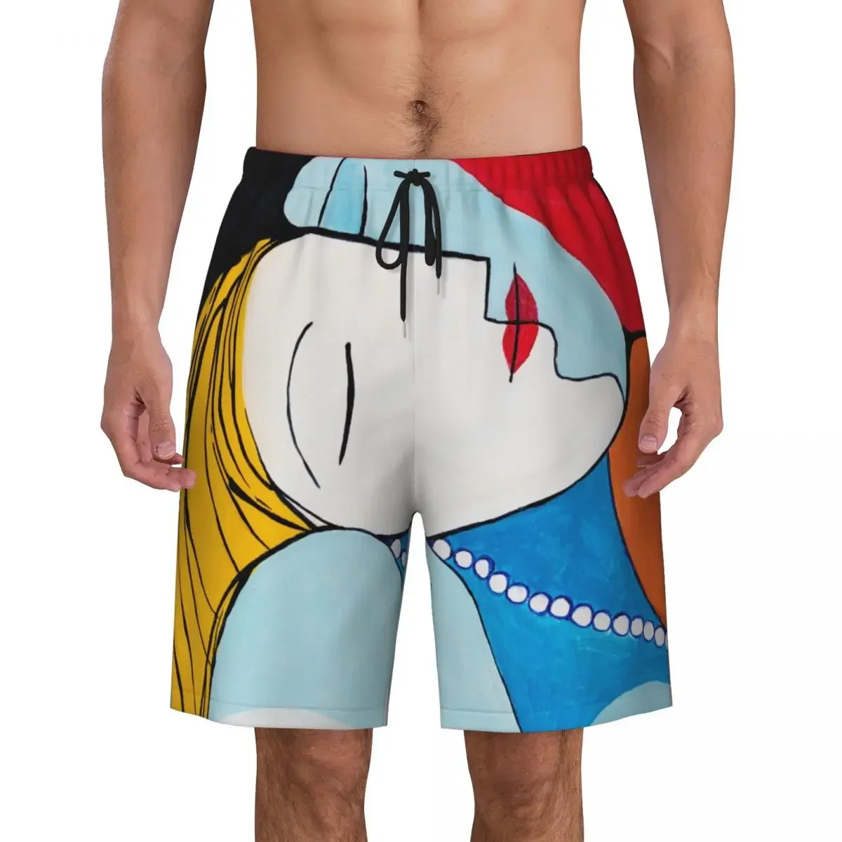 Шорты для доски на заказ мужские быстросохнущие пляжные шорты плавания Pablo Picasso