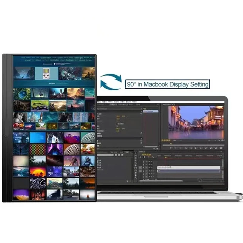 Портативный монитор с сенсорной панелью 2K 17 3 '&#x271920x1080 ноутбук hdr купить ПК USB C