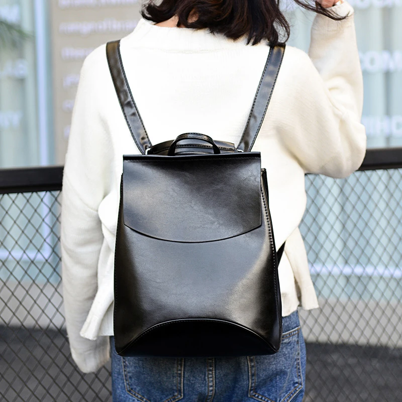 Fashion Women Backpack High Quality Youth Leather for Teenage Girls Female School Shoulder Bag Bagpack Gift