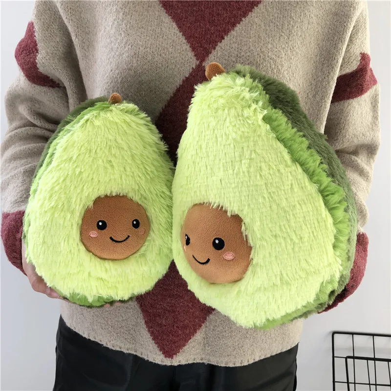 

60CM Cute Soft Avocado Plush Pillow Plush Toys Stuffed Sleep Pillow Cushion Lovely Toys For Girl Kids Xmas Gift Birthday