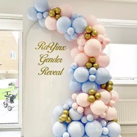 new blue pink gold boy or girl metal latex balloons birthday party matte globos baby shower new years wedding decorations