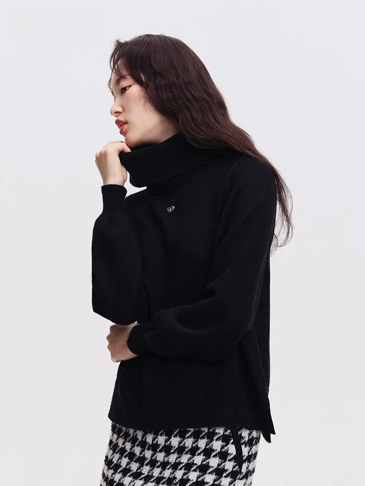 Только осенняя универсальная однотонная водолазка с длинными рукавами для