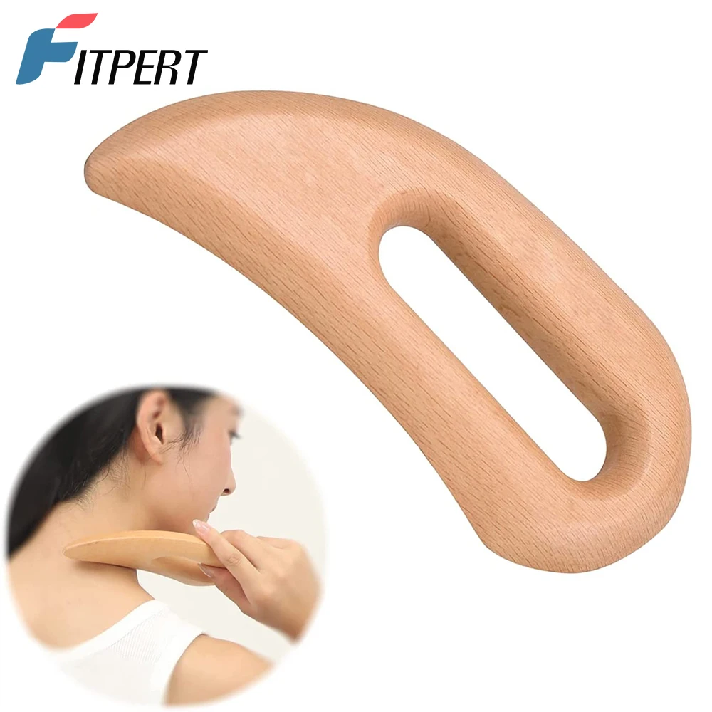 

Wooden Body Massage Tool, Gua Sha Tools for Wood Therapy Muscle Massage & Lymphatic Cellulite Massage, Use for Back, Legs, Arms